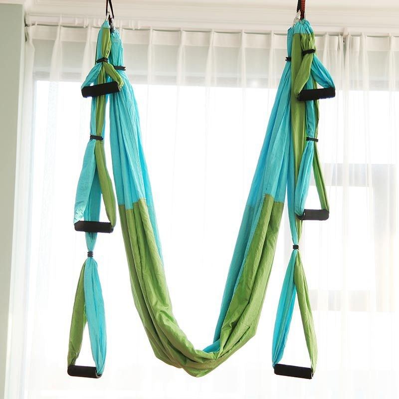 6把手瑜伽吊床无弹力空中伸展降落伞吊床布带瑜伽瑜珈健身室内,运动/瑜伽/健身/球迷用品,空中瑜伽吊床,淘宝优惠券,粉丝福利购,淘宝优惠卷