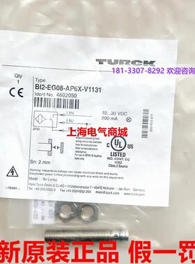 **进口4602050  电感式TURCK 接近开关 BI2-EG08-AP6X-V
