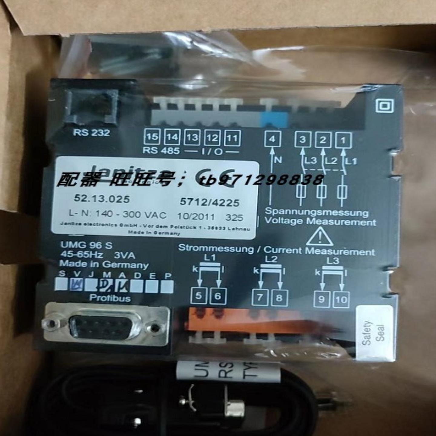 **JANITZA UMG96S(52.13.025) L-N:140-300VAC*