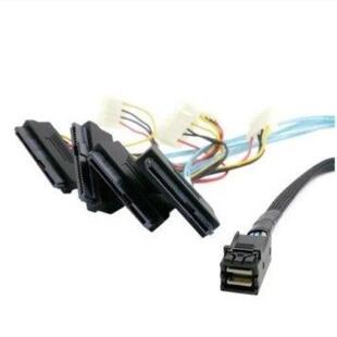 **12G Mini SAS线8643转4 SAS 8482一分四硬盘数据线9361-8i 4