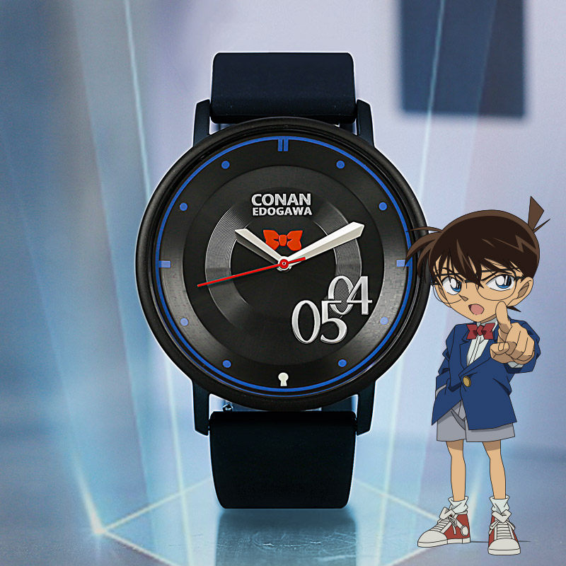 名侦探柯南官方正版柯南印象光驱动石英表动画周边系列卡通学生男