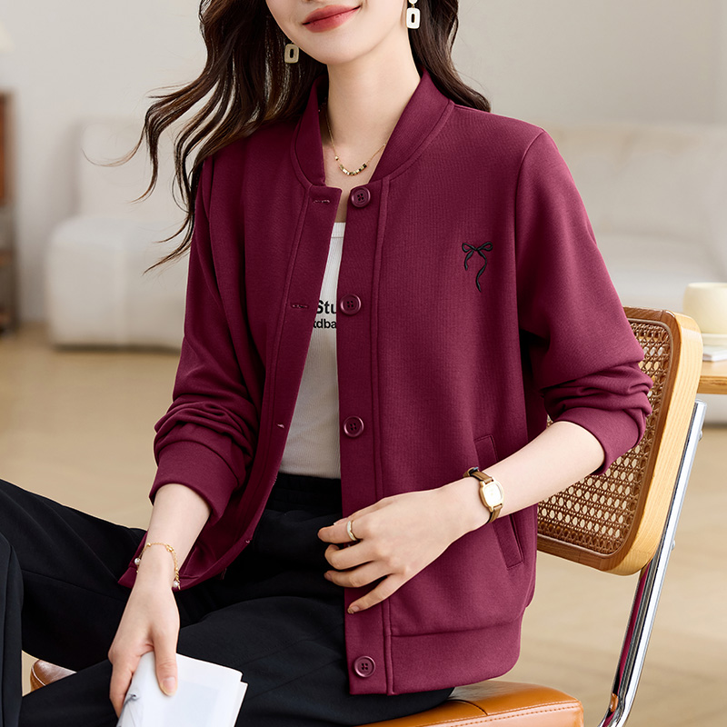 棒球服外套女士开衫春秋2