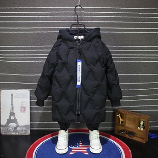 男童冬装儿童冬季中长款羽绒棉外套中小冬天童棉袄宝宝棉衣棉服