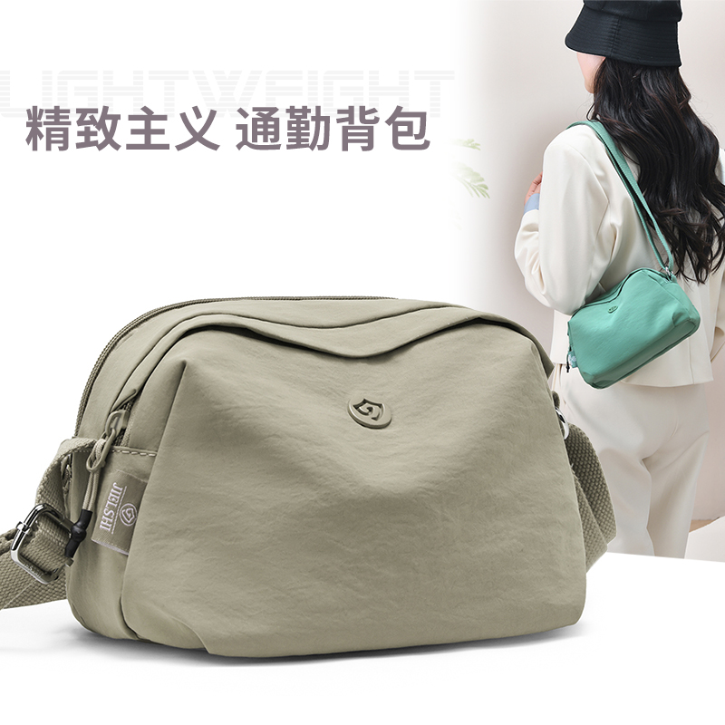 斜挎包包女小巧帆布包轻便外出多隔层女士包牛津布单肩休闲生意包