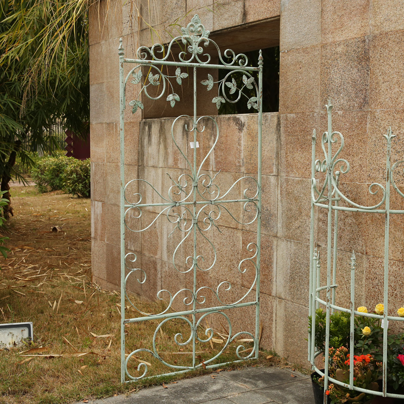 户外精美铁艺复古围栏花园月季植物爬藤架别墅铁线莲攀爬花架装饰