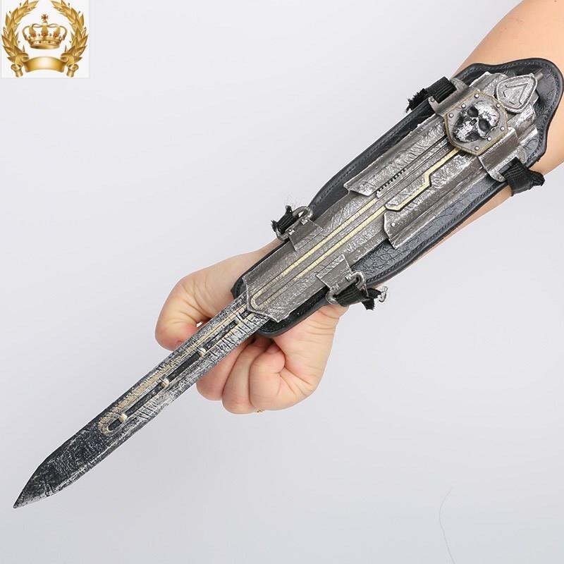刺客信条袖剑可金属枭雄袖剑11弹射玩具袖剑线控cosplay道具之刃