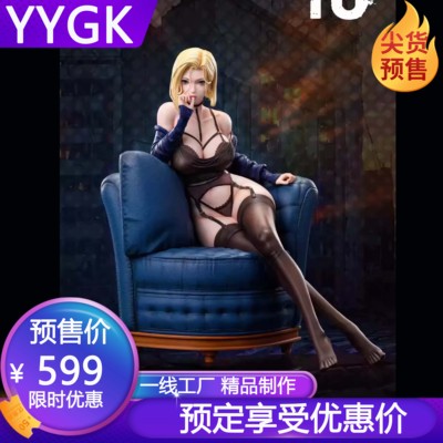 钻石18号人造人手办雕像