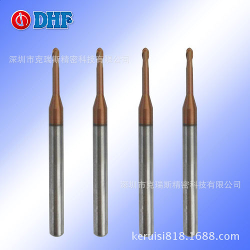 深沟用圆头钨钢立铣刀 DHF正品微小径深沟球头刀LNB2012 R1*12L