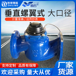 大口径垂直法兰干式 水表大工业化工计量智能脉冲计量水表 螺翼式