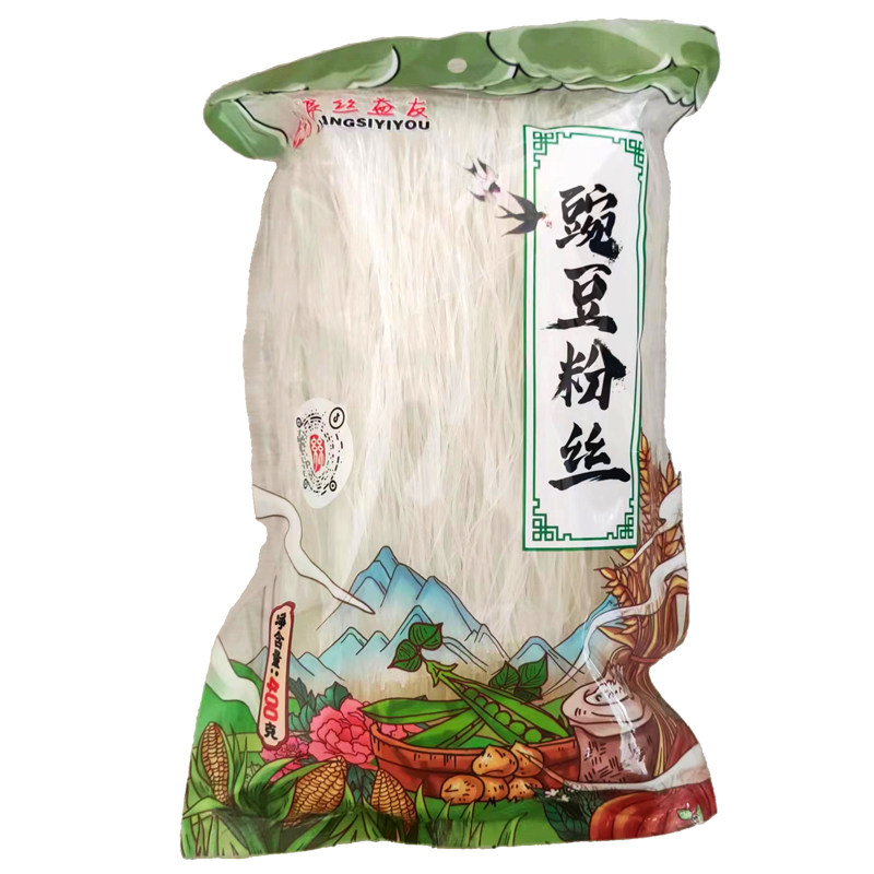 夏季热卖正宗豌豆粉丝凉拌锡纸花甲扇贝蒜蓉鸭血细粉粉条粗粮