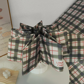 ins格子太阳伞防晒防紫外线女晴雨两用雨伞学生折叠全自动遮阳伞