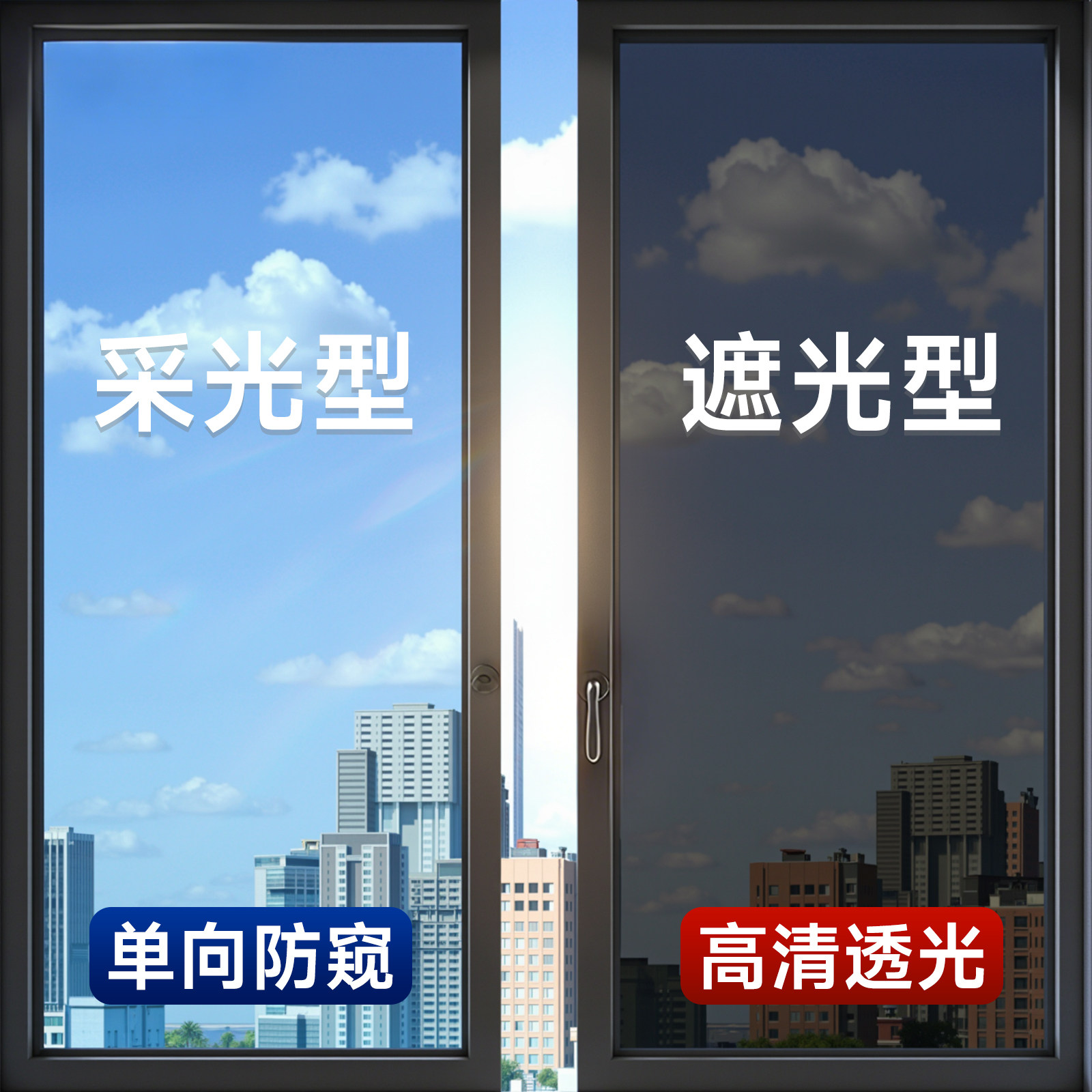 【外面看不到里面】单向防窥膜图片