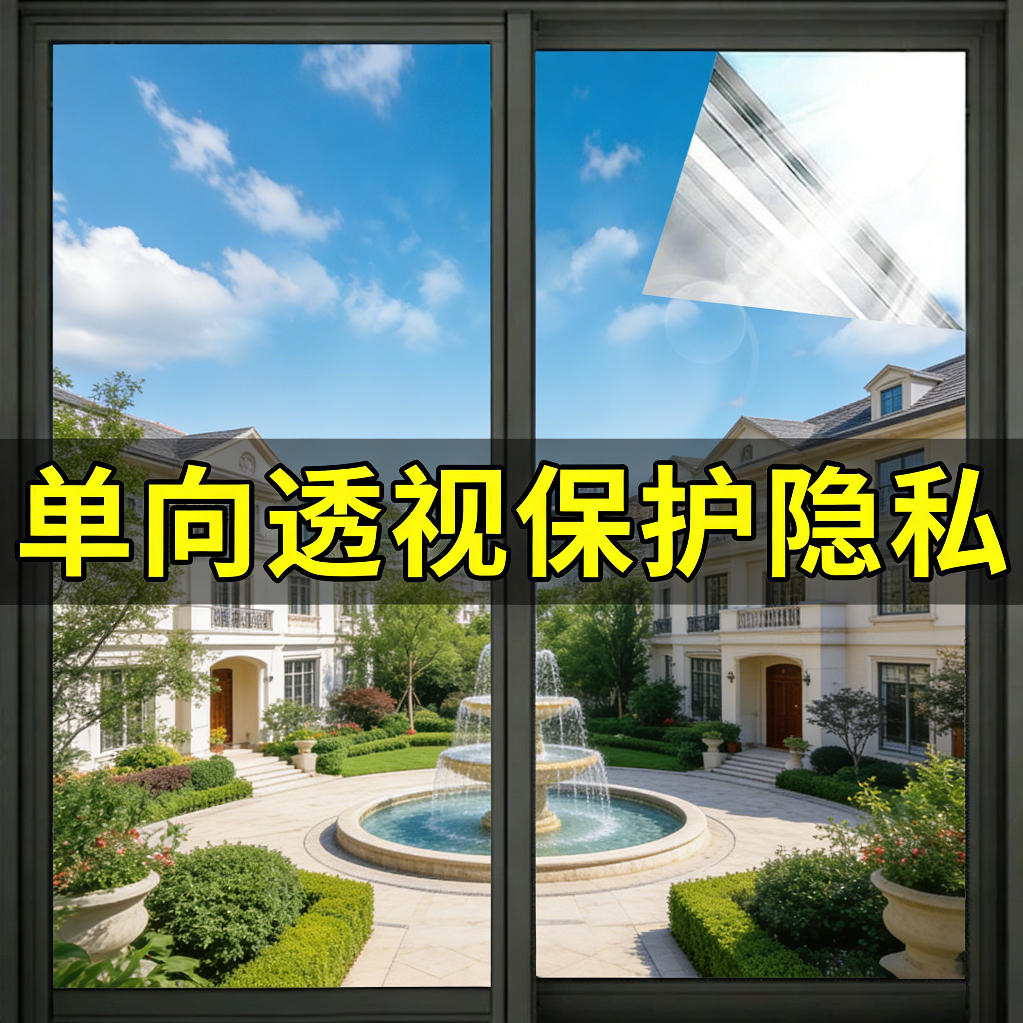 窗户玻璃防窥透光单向隐私贴膜