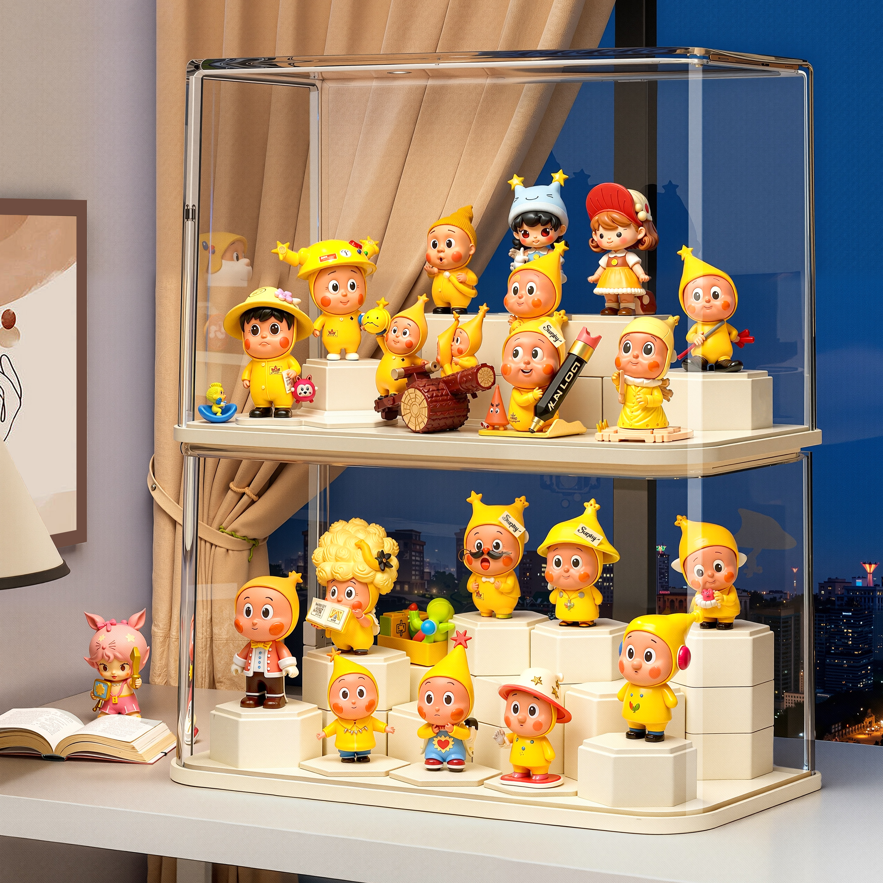 盲盒展示架收纳透明亚克力手办