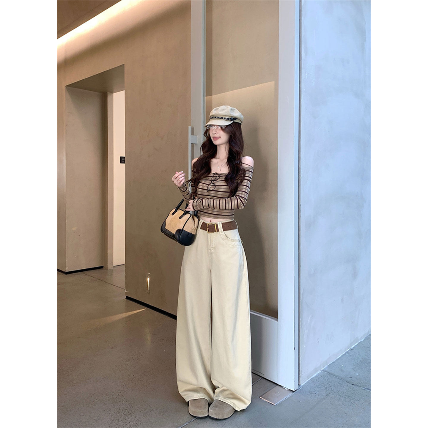 2026春季新款美式口袋刺绣阔腿牛仔裤女高腰显瘦设计直筒休闲长裤,女装/女士精品,牛仔裤,淘宝优惠券,粉丝福利购,淘宝优惠卷