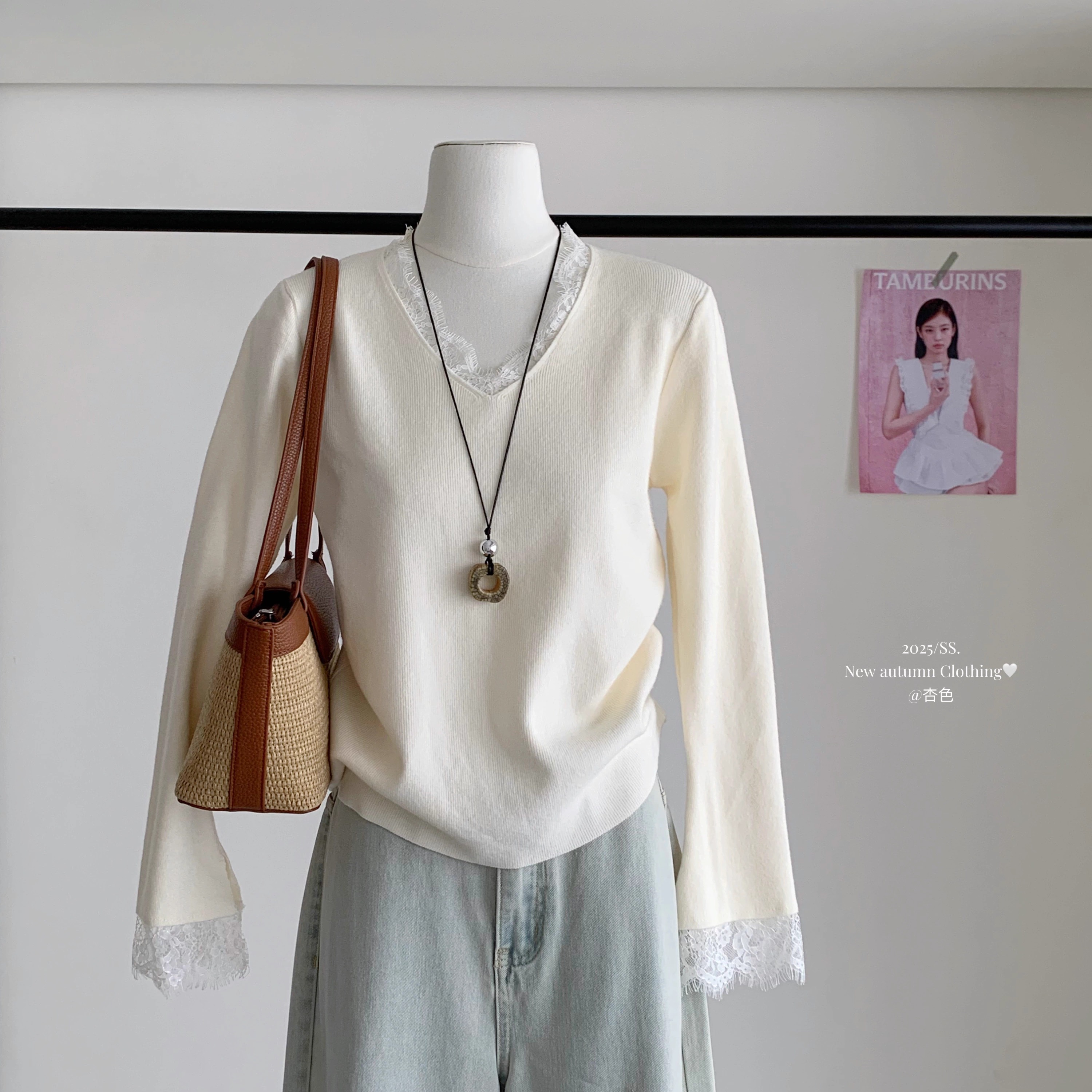 内搭针织衫巨好看的早秋穿搭单穿