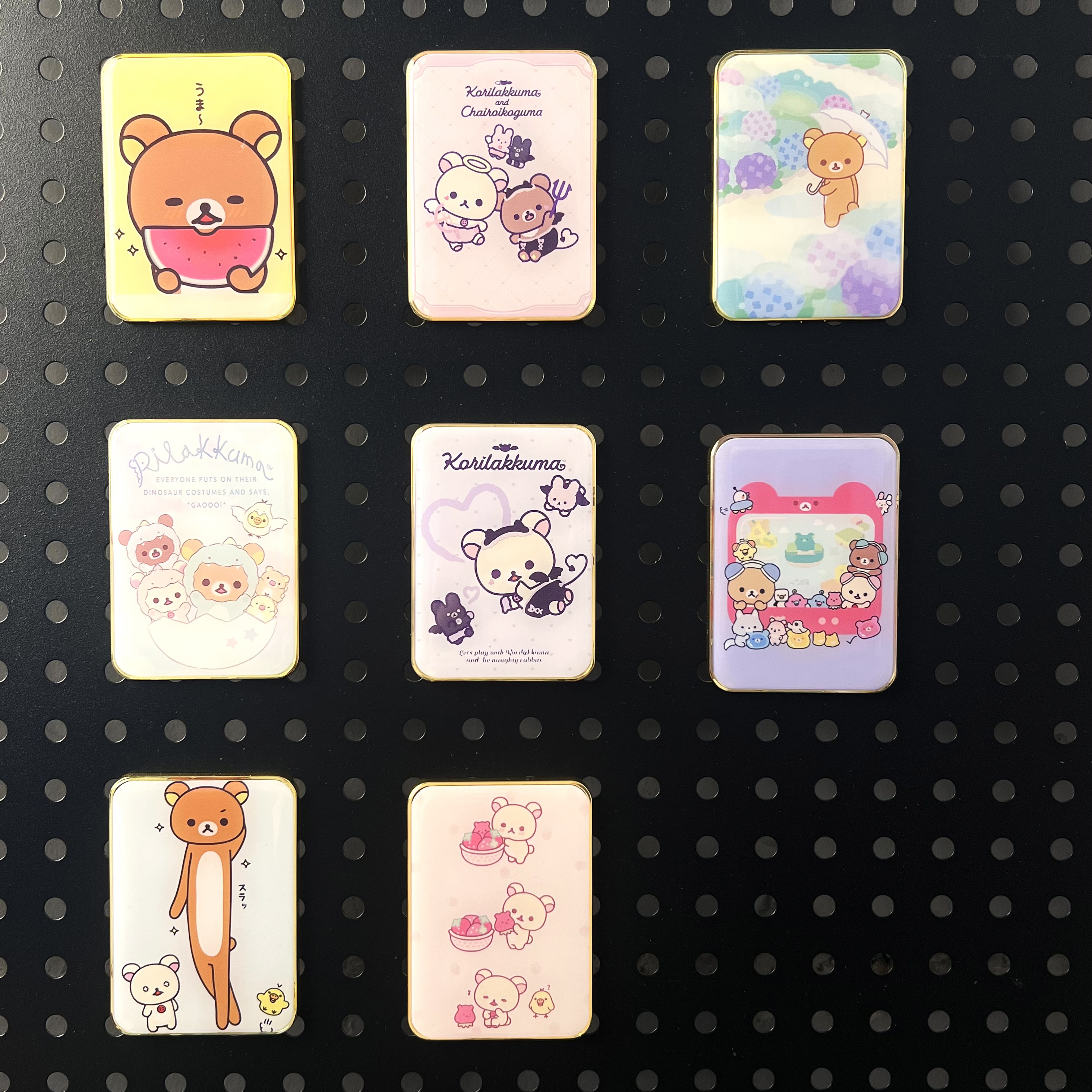 轻松熊系列冰箱贴2026新款金属滴胶工艺可爱装饰【竖版】