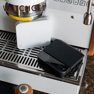 可充电计时称重 手冲咖啡用 WATCHGET魔方咖啡电子秤迷你款 意式