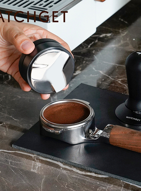watchget意式咖啡布粉器不锈钢意式三浆压粉器防滑螺纹51/53/58mm