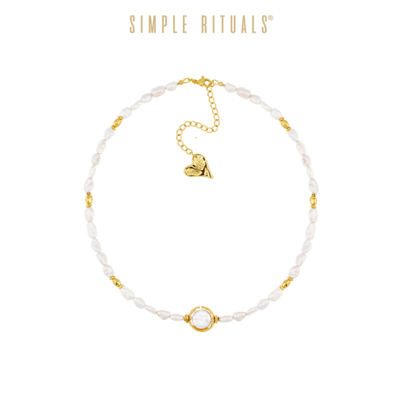 Simple Rituals白金皇后新款巴洛克珍珠项链复古小众轻奢颈链配饰