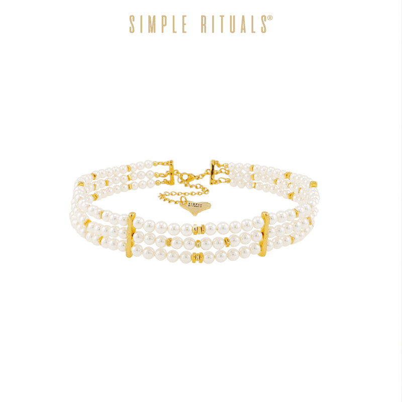 Simple Rituals三层珍珠项链高级定制款轻奢小众生日礼物锁骨链