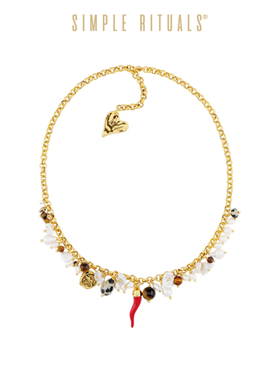 Simple Rituals新罗马假日红辣椒项链高级感轻奢小众珍珠颈链女