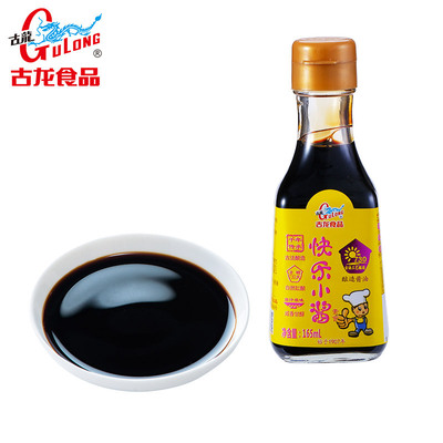 古龙食品快乐小酱天然酿晒酱油165ml家用厨房调味品炒菜烹饪