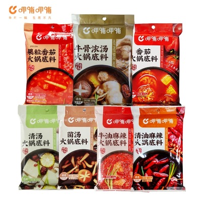 旗舰呷哺呷哺火锅底料清油麻辣果粒番茄菌汤清汤牛油涮羊肉火锅调