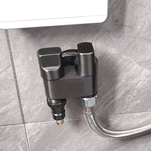 角阀加长家用自动不锈钢双头水龙头双出水专用全铜止水阀双龙头