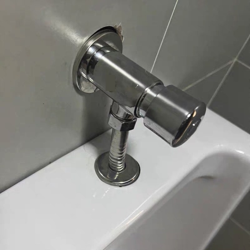 小便器冲水器加厚型小便池手按式阀门自动冲水阀小便斗延时开关