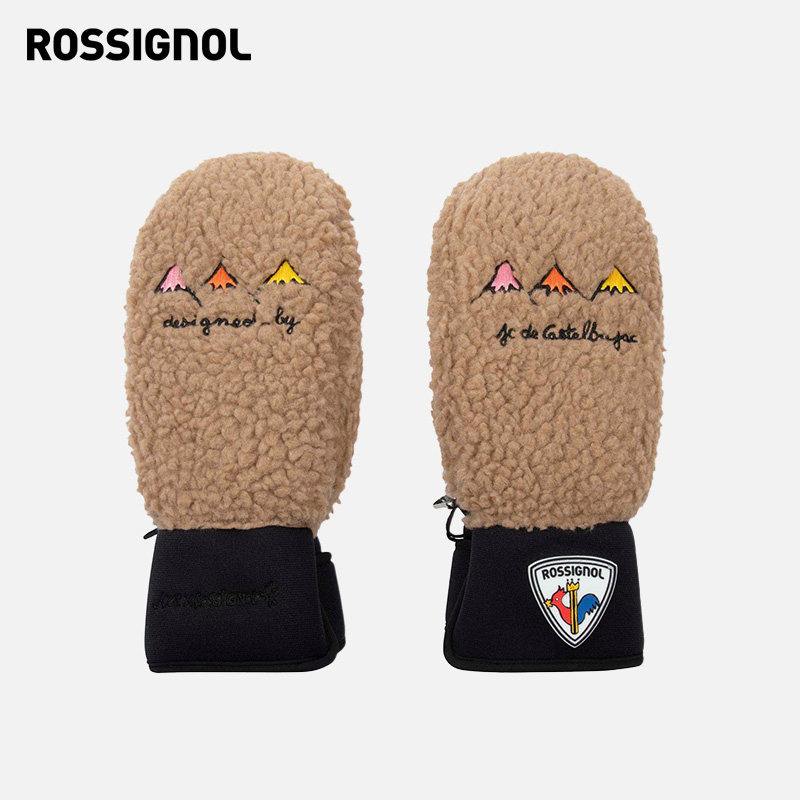 JCC联名款滑雪手套ROSSIGNOL金鸡图片