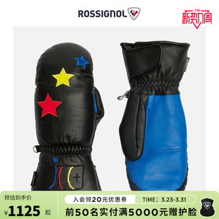 ROSSIGNOL金鸡女士皮革滑雪手套连指JCC联名PRIMALOFT保暖