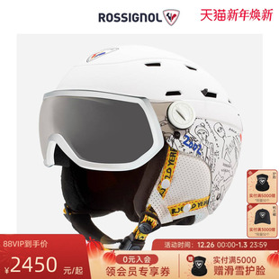 ROSSIGNOL金鸡女款 备护具专业头盔 滑雪头盔JCC联名雪盔保暖装