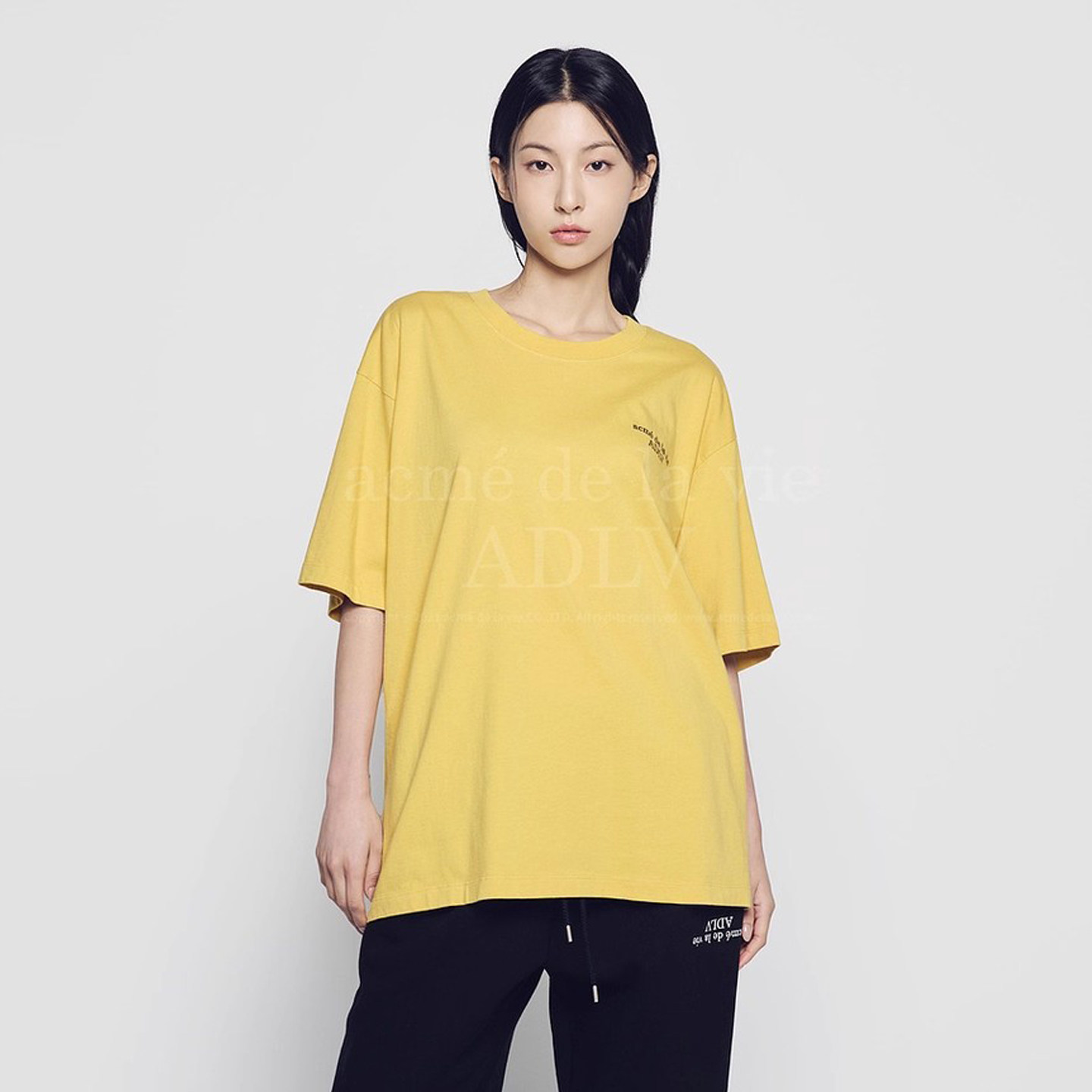 ADLV韩国潮牌夏季常规款短袖T恤经典字母印花男女同款上衣褐黄色,女装/女士精品,T恤,淘宝优惠券,粉丝福利购,淘宝优惠卷