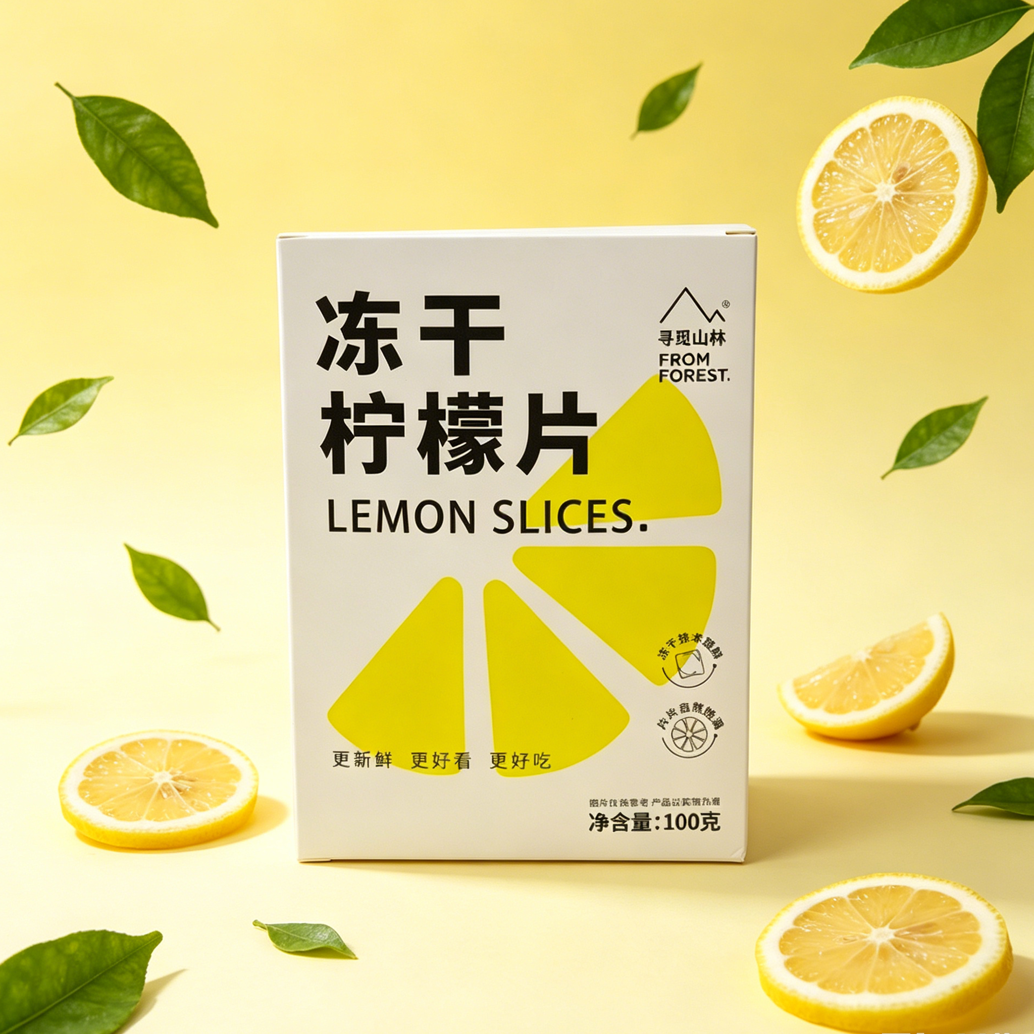 寻觅山林冻干柠檬片泡茶柠檬干片蜂蜜冻干泡水喝的花茶水果茶100g