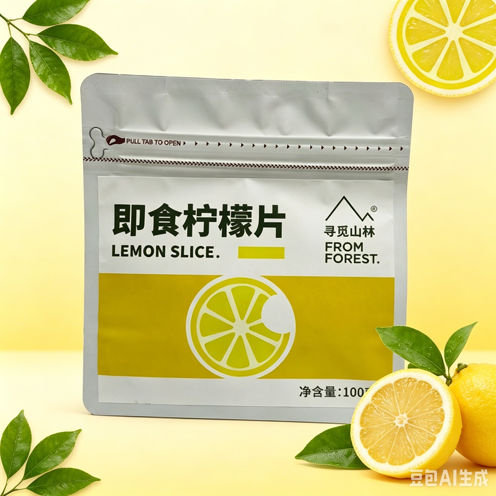 寻觅山林即食柠檬片干吃泡水喝柠檬干蜜饯果脯开袋即食休闲零食