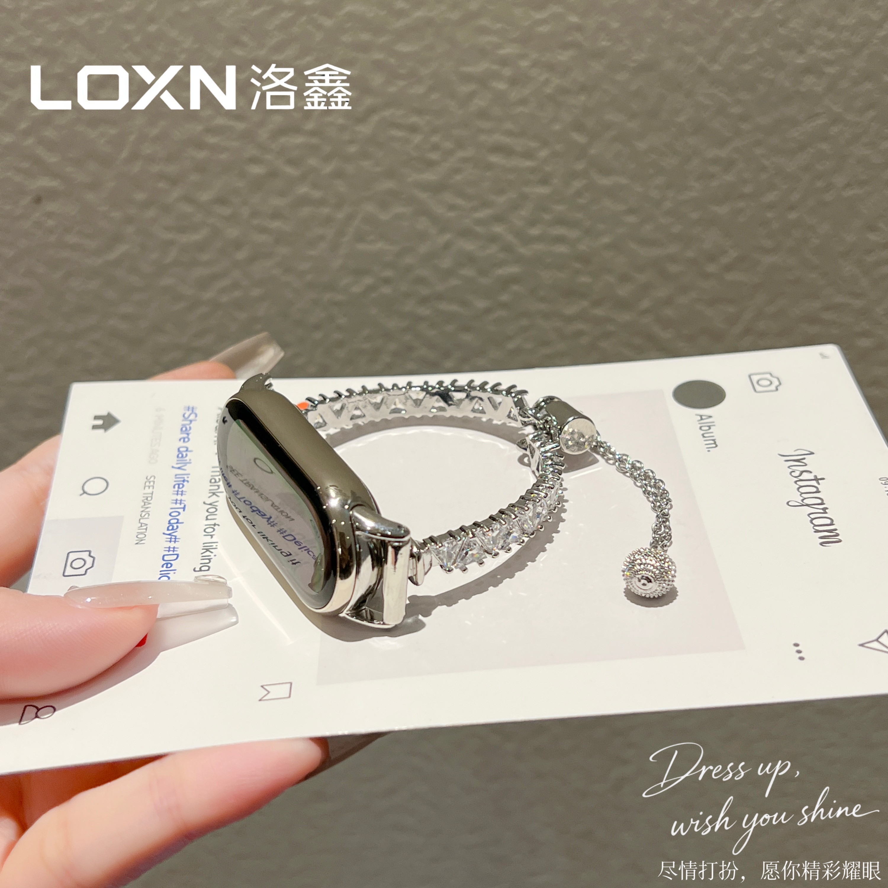 适用小米手环10表带三棱锆石表带