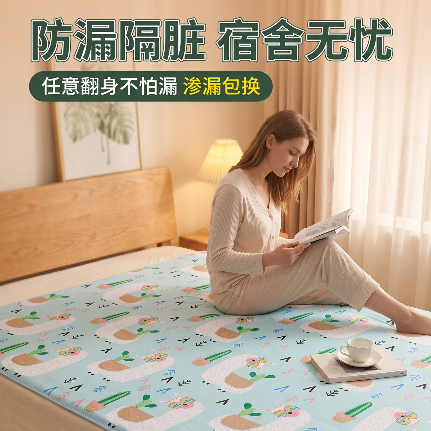 【纯棉】双面100%全棉床垫姨妈垫生理期小垫子例假月经期可水洗
