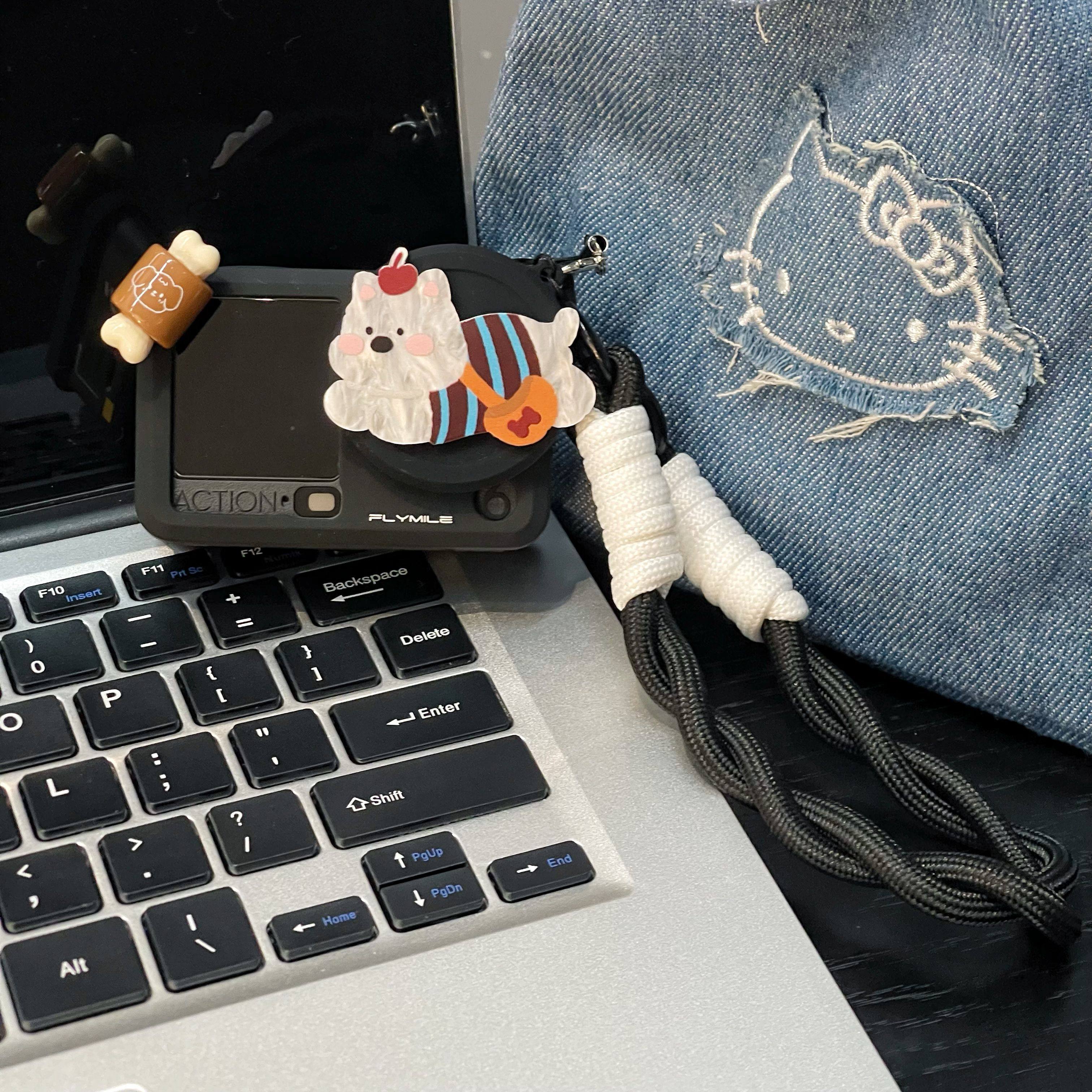 可爱条纹小狗适用新款大疆Action6运动相机保护套action5pro/4/3收纳盒防丢防刮相机保护套镜头盖防丢保护套,3C数码配件,手机保护套/壳,淘宝优惠券,粉丝福利购,淘宝优惠卷