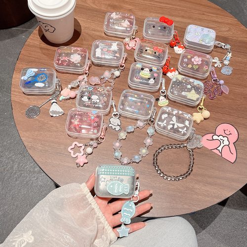 可爱蝴蝶结适用realme真我Buds Air7保护壳新款真我buds7airpro无线蓝牙耳机套萌系卡通挂件男女款air7软壳