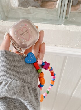 适用Samsung buds2三星蓝牙无线耳机软胶透明闪粉保护套充电仓日韩ins风小清新budslive分体GalaxybudsPro女