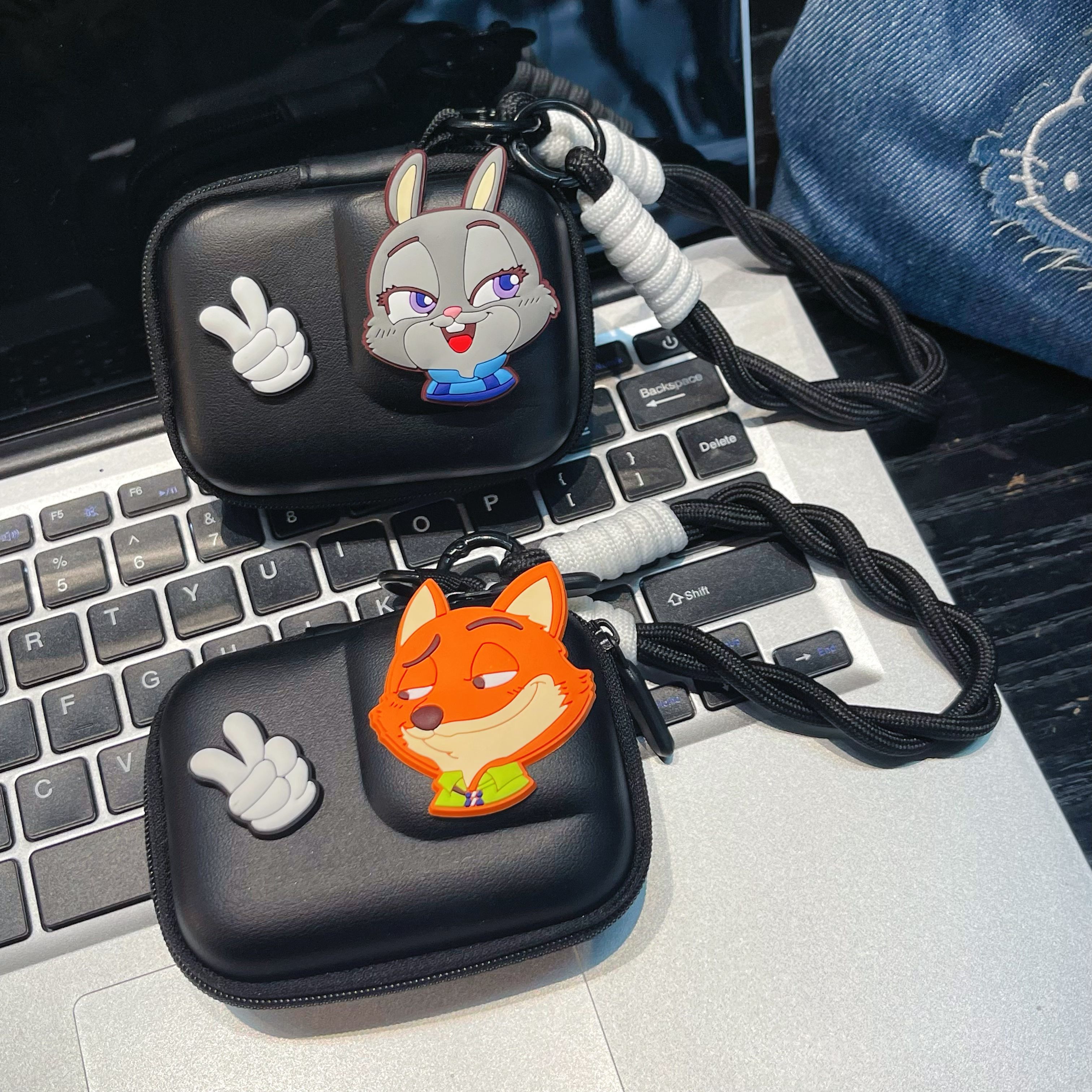 情侣款动物城适用大疆action6/5pro/4/3收纳盒防丢防刮收纳包影石360AcePro2相机包便携防丢保护套可爱男女款