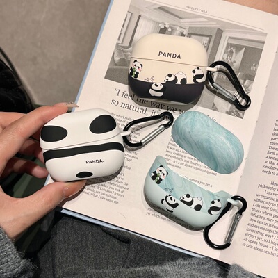 可爱熊猫适用三星galaxybuds3款保护套buds3pro耳机壳软壳buds3pro蓝牙耳机套卡通创意时尚男女款防刮防摔