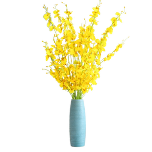 跳舞兰仿真花束高品质餐桌花艺摆花客厅假花摆设绢花干花装饰摆件