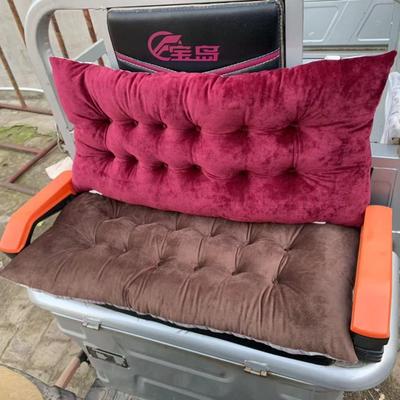 三轮车座坐垫冬季 电动三轮车厚靠垫 冬天四轮车后座坐垫靠背冬款