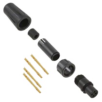 EN2C4F22G1〖 CONN PLUG FMALE 4POS GOLD〗