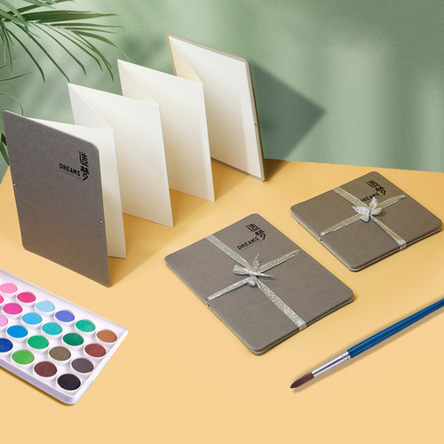 记忆印象300g全棉浆手风琴绘画本