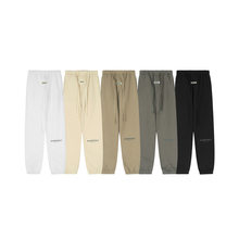 美式小众潮牌ESSENTIALS字母印花加绒休闲裤男宽松哈伦束脚长裤子