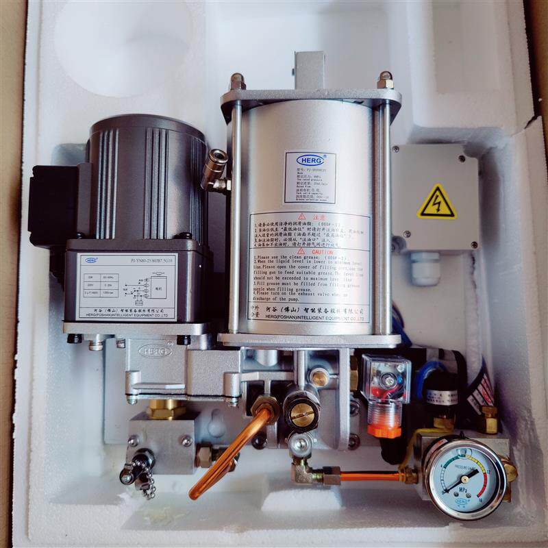新款/河谷电动预压式油脂润滑泵北京精雕机220V/DBS-J20/包邮
