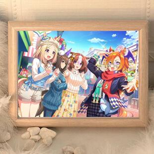 赛马娘成田路周边学生版木质相框房间宿舍桌面摆件送朋友闺蜜礼物